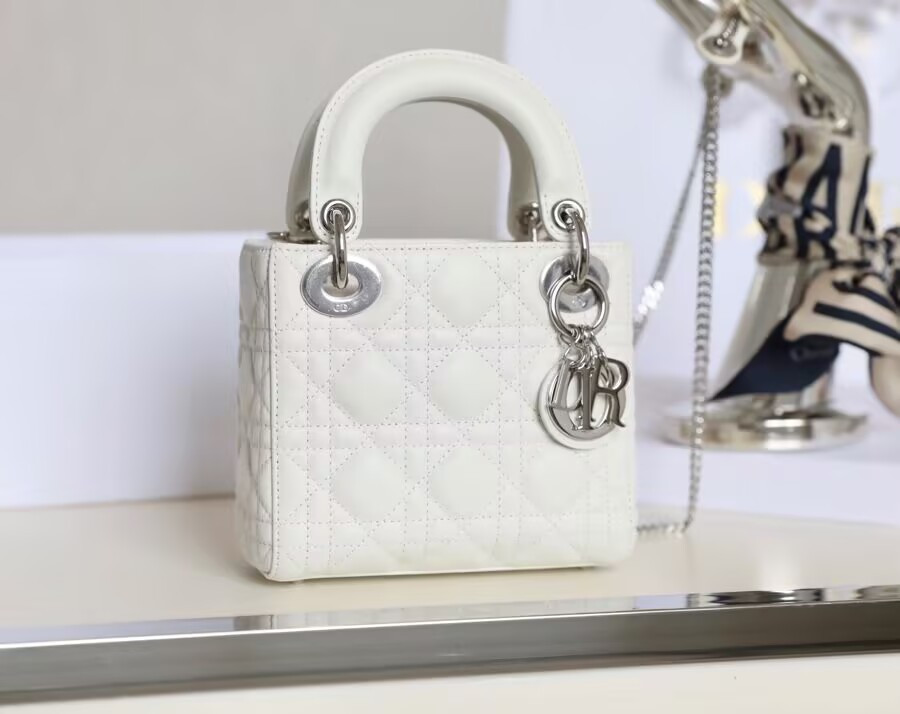 MINI LADY DIOR BAG 6.5 x 6 x 3 inches