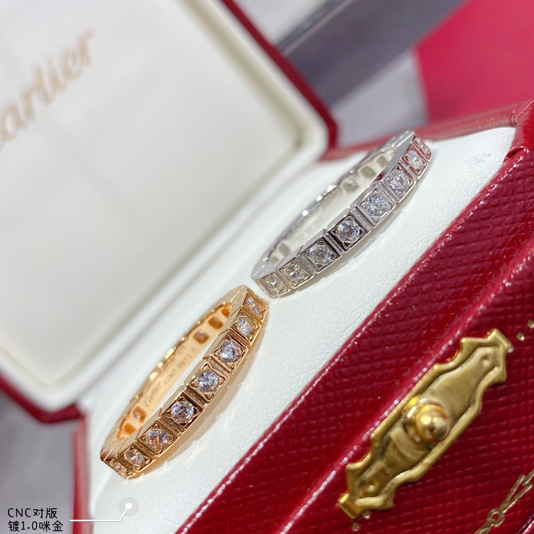 Cartier Alternating diamond-set Ring