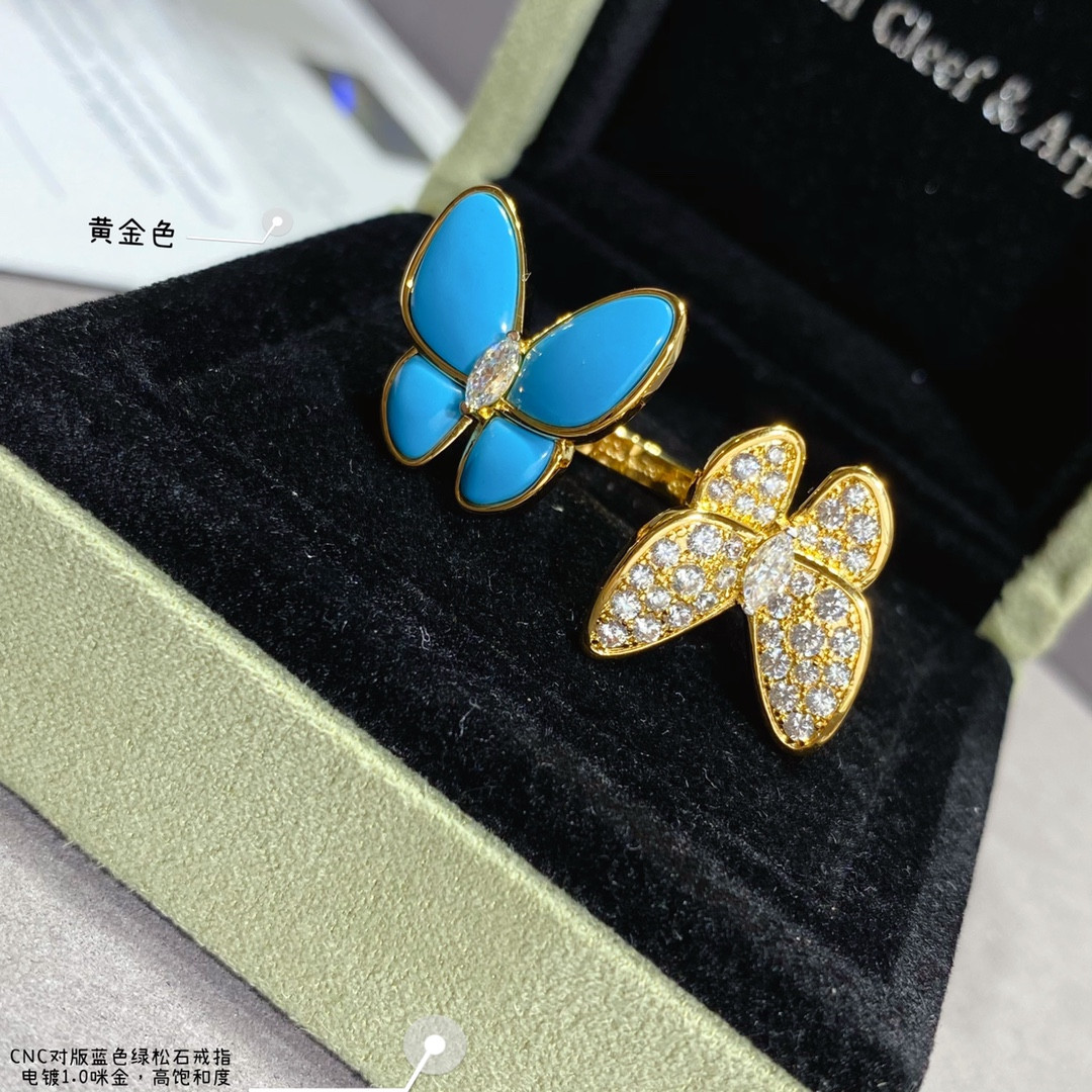 Van Cleef & Arpels Blue turquoise butterfly Ring