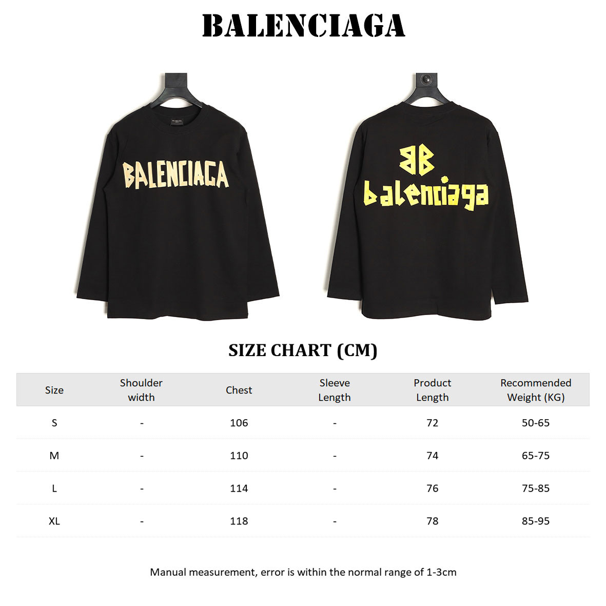 Balenciaga Long-sleeved T-shirt