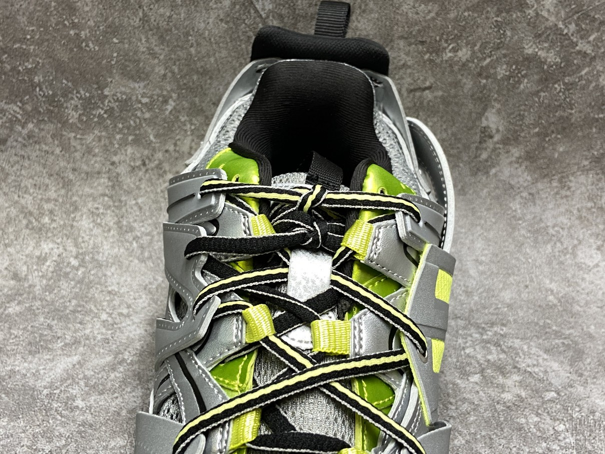 Balenciga Track Silver Neon Yellow