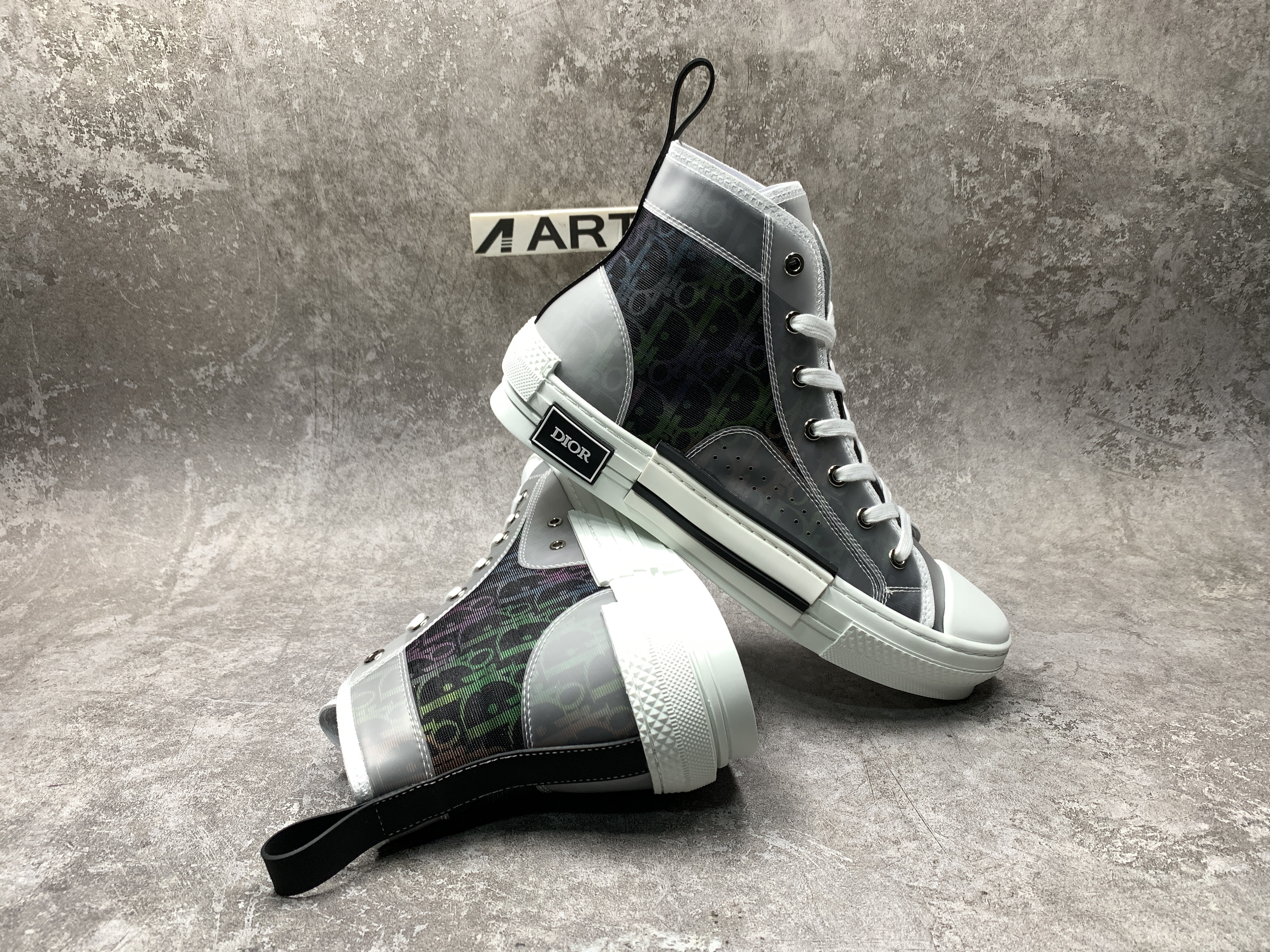 Dior B23 High Grey Leopard