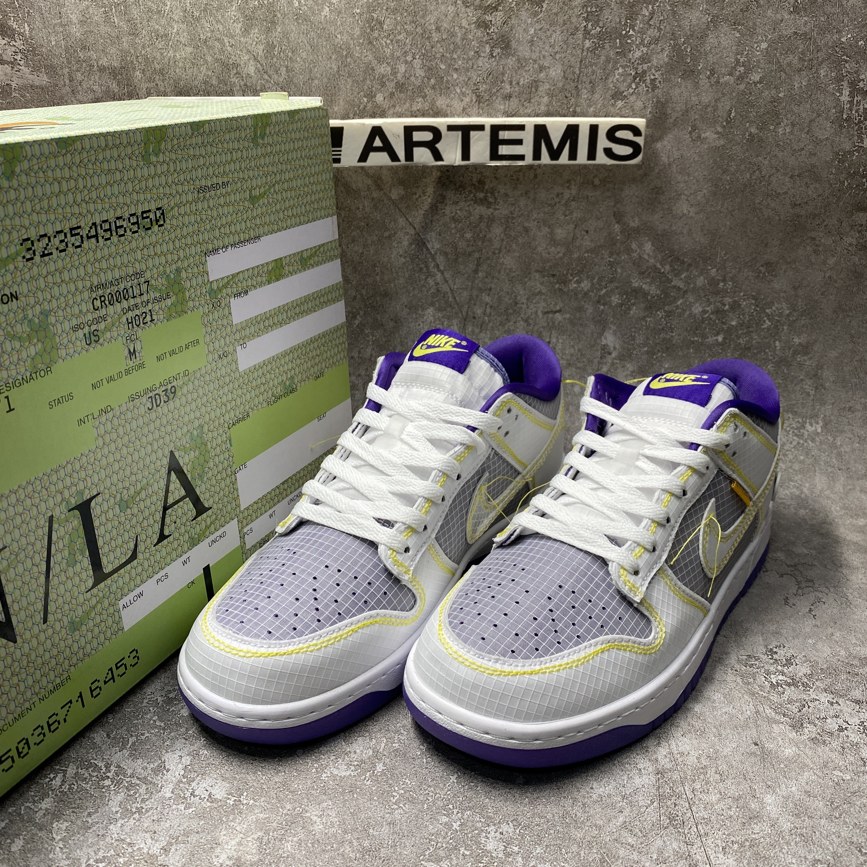 Nike Dunk Low x Union Purple White