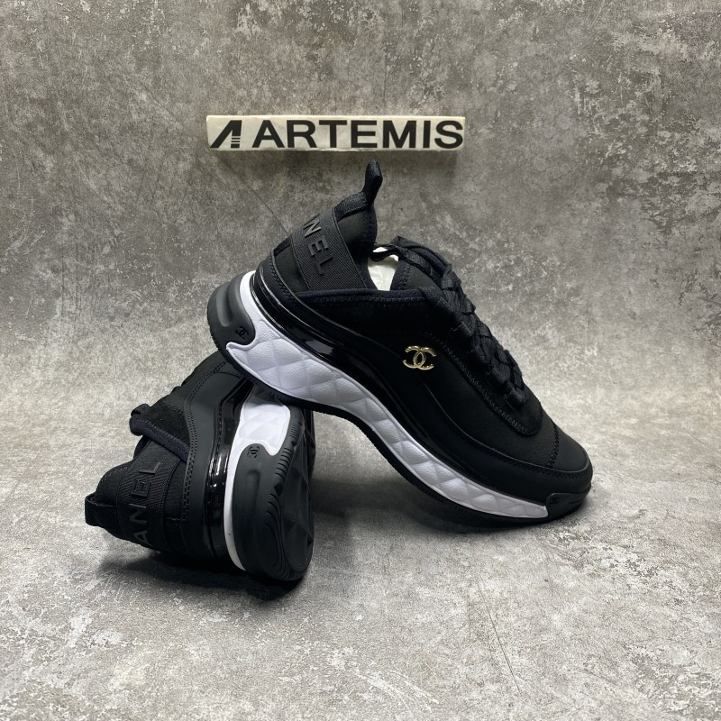 Chanel Low Top Trainer Velvet Black