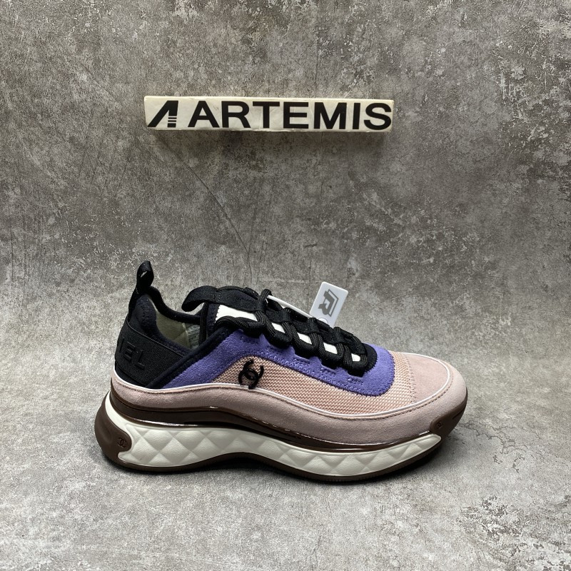 Chanel Trainer Sneaker In Purple Pink
