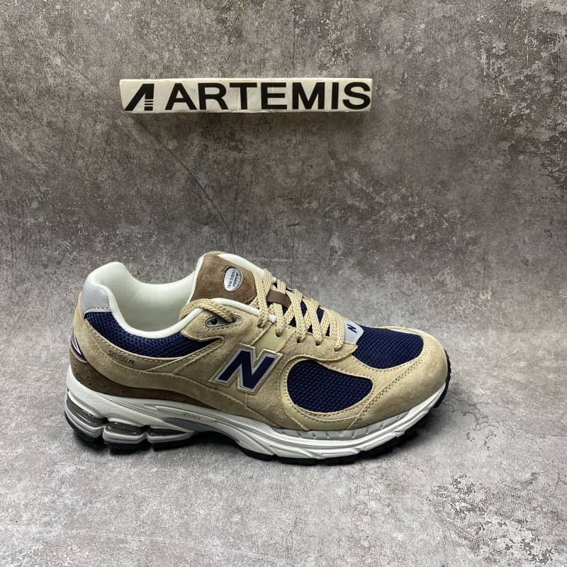 New Balance 2002R Beige Navy Blue
