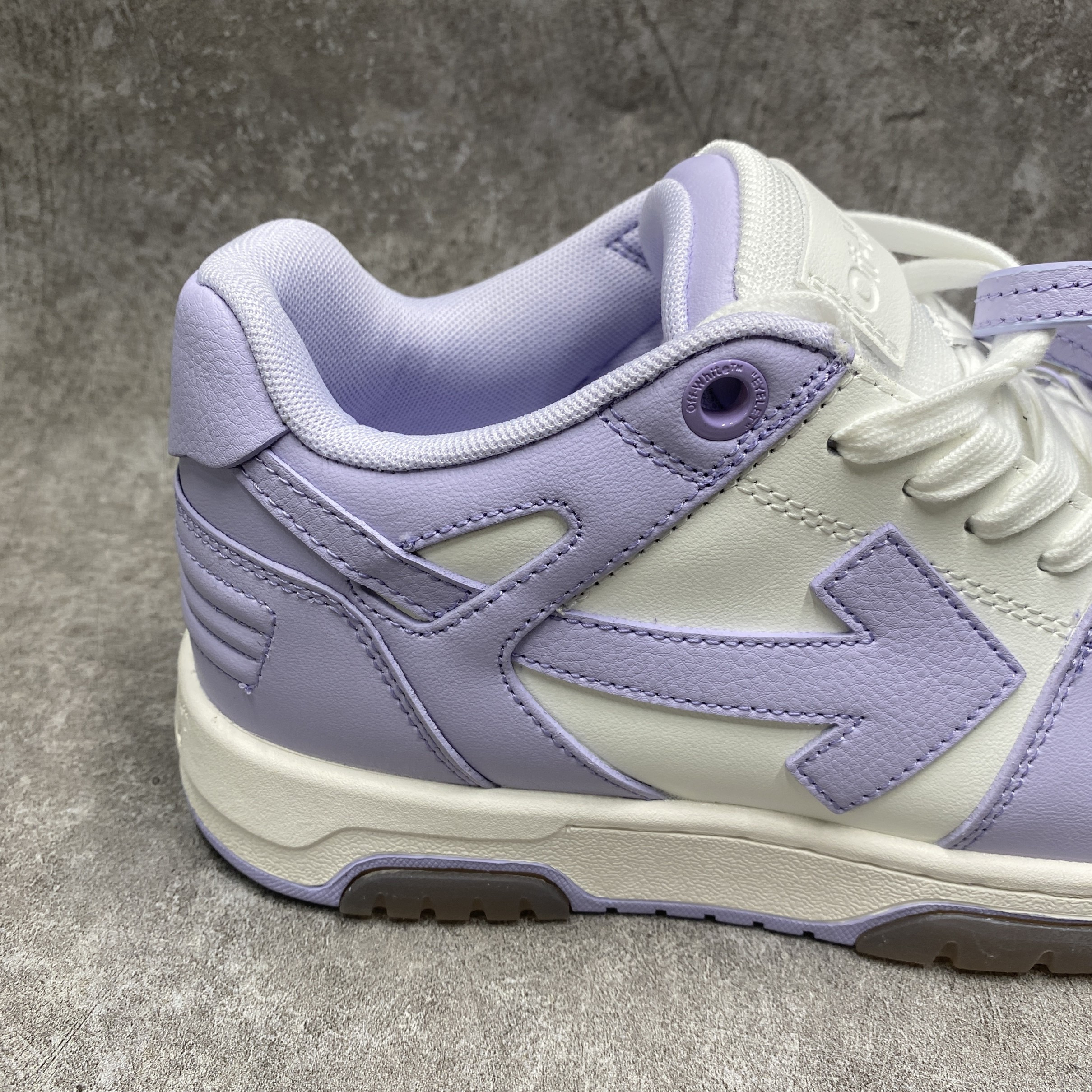 Off White Out Of Office Sneaker in White Lilac