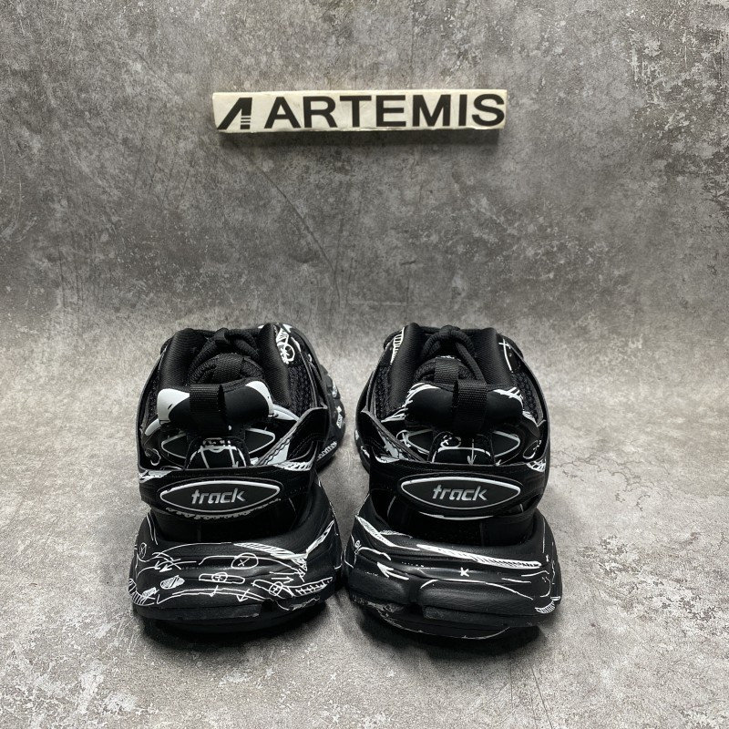 Balenciaga Track Black & White Sneakers