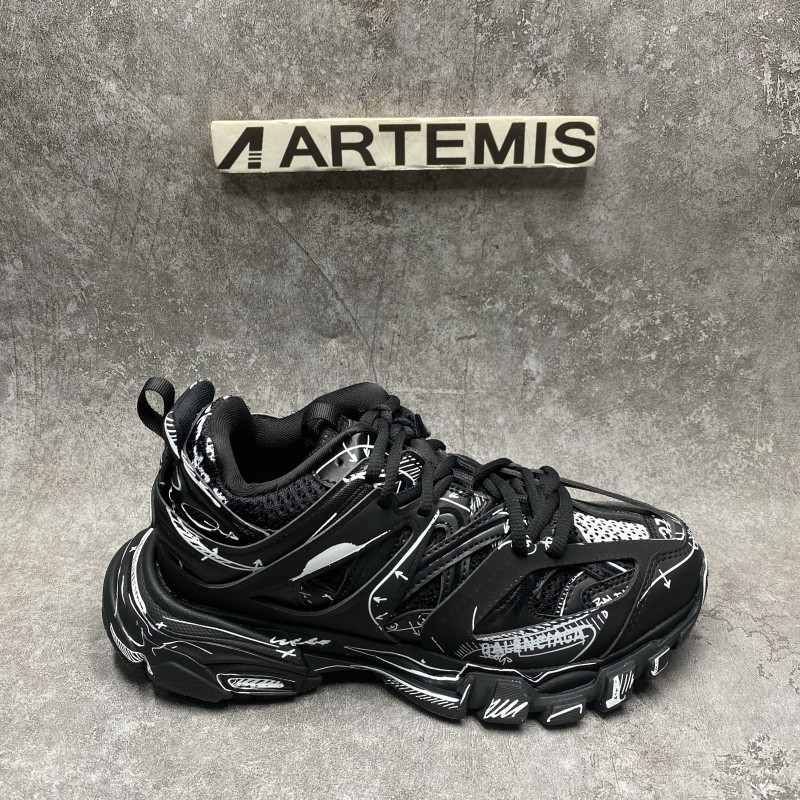 Balenciaga Track Black & White Sneakers