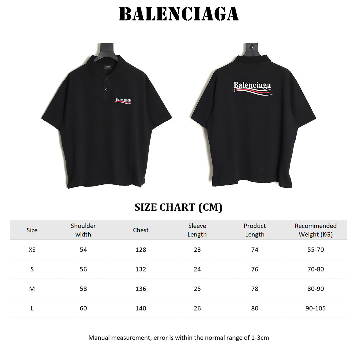 Balenciaga 25SS Short-sleeved Polo shirt