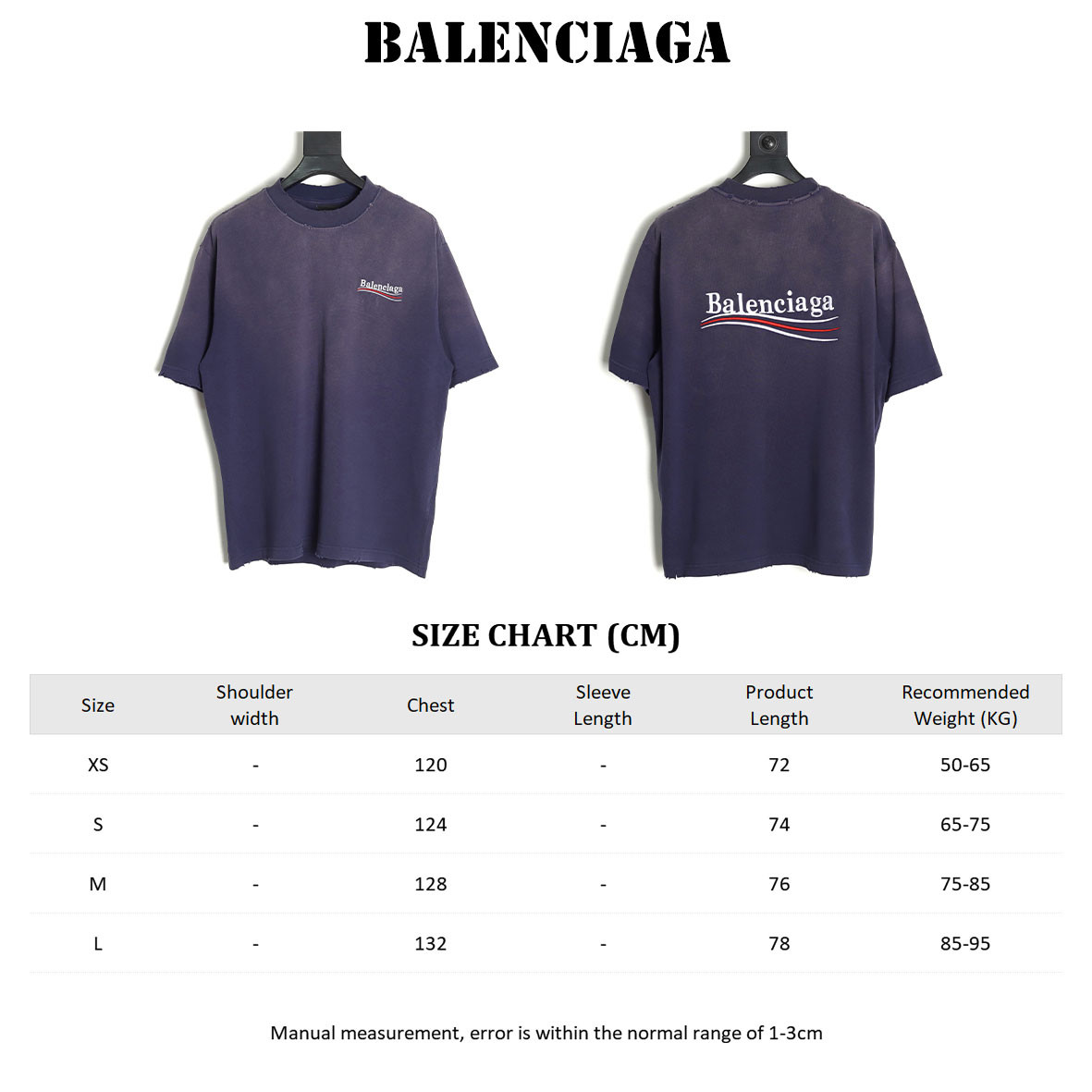 Balenciaga 25ss Short-sleeved T-shirt