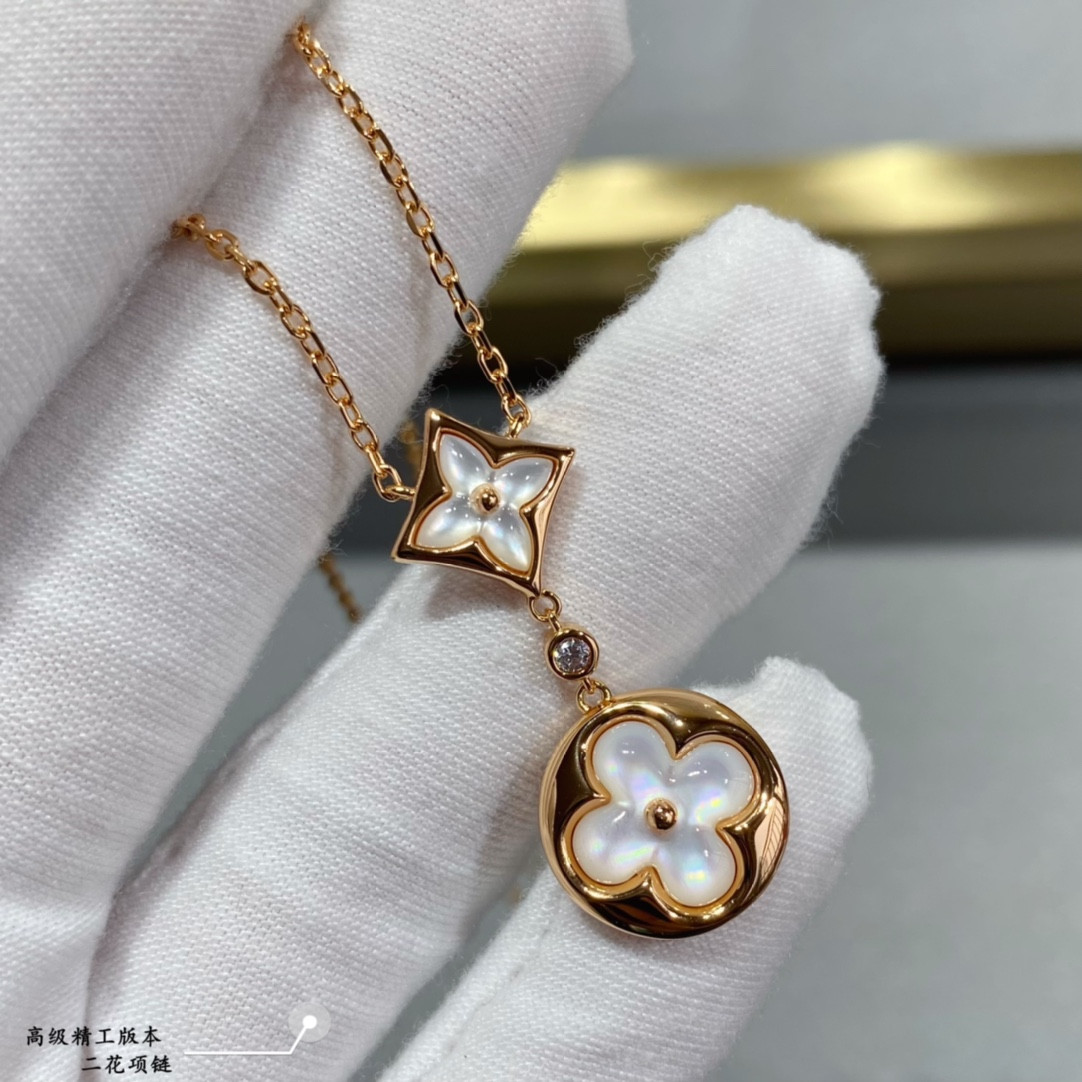 Louis Vuitton Two-Flower Mandarin Duck Necklace