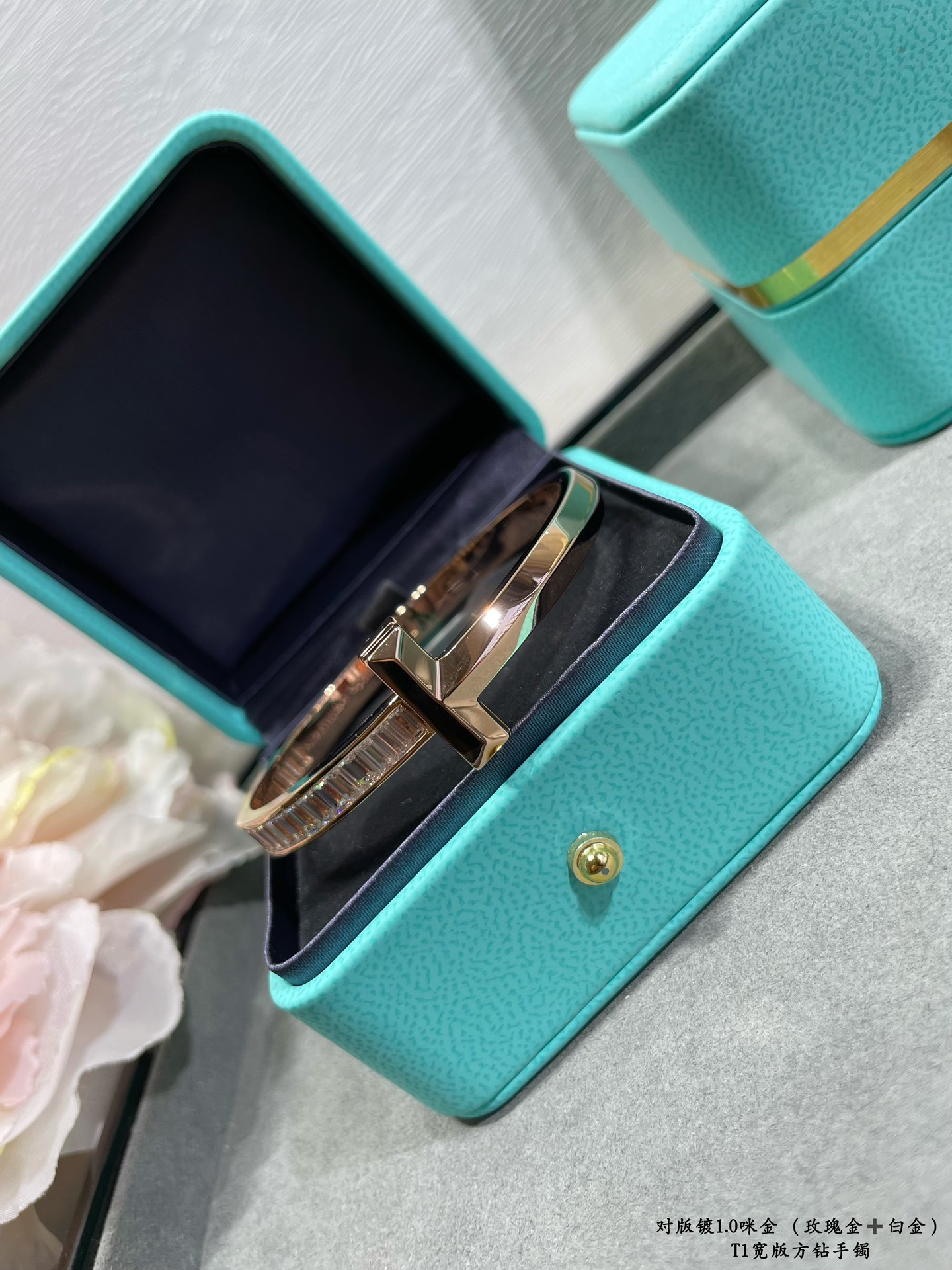 Tiffany & Co. T1 Wide Square Diamond Bracelet