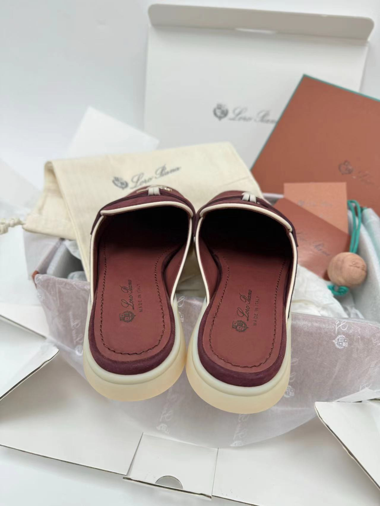 UA Loro Piana  Babouche Charms Walk Moccasin Slipper Moccasin (Customized, No return No exchange)