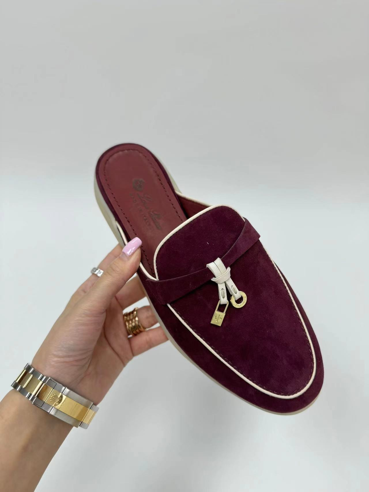 UA Loro Piana  Babouche Charms Walk Moccasin Slipper Moccasin (Customized, No return No exchange)