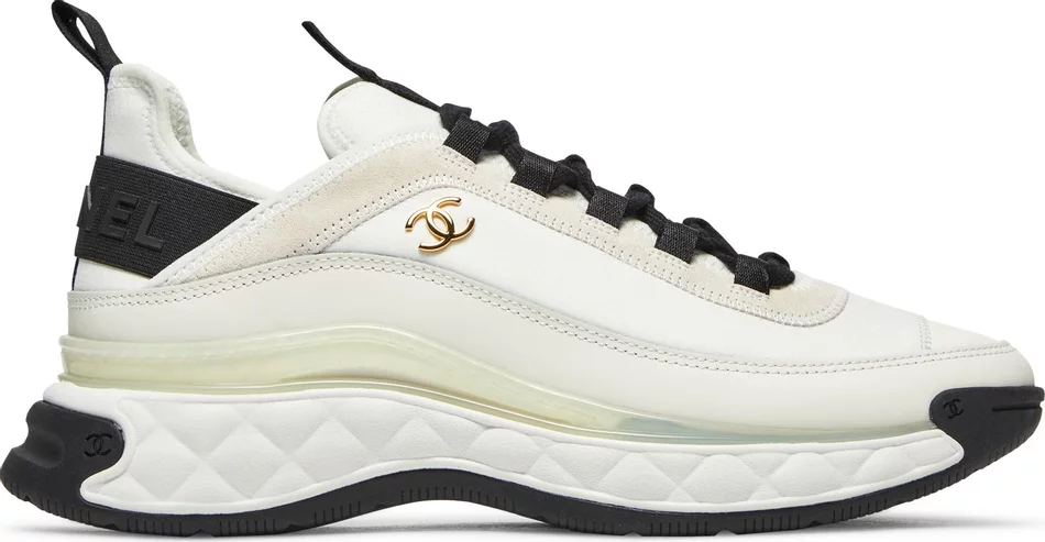 Chanel Velvet Calfskin & Mixed Fibers Sneaker Ivory