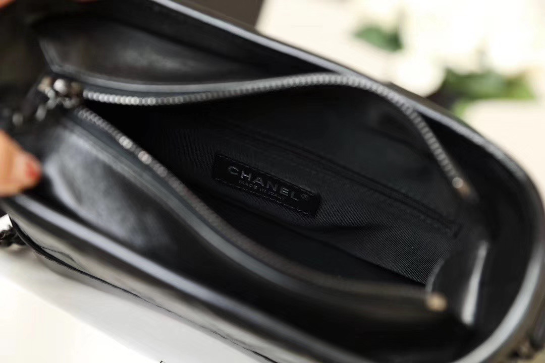 Chanel small Gabrielle bag all black 20cm