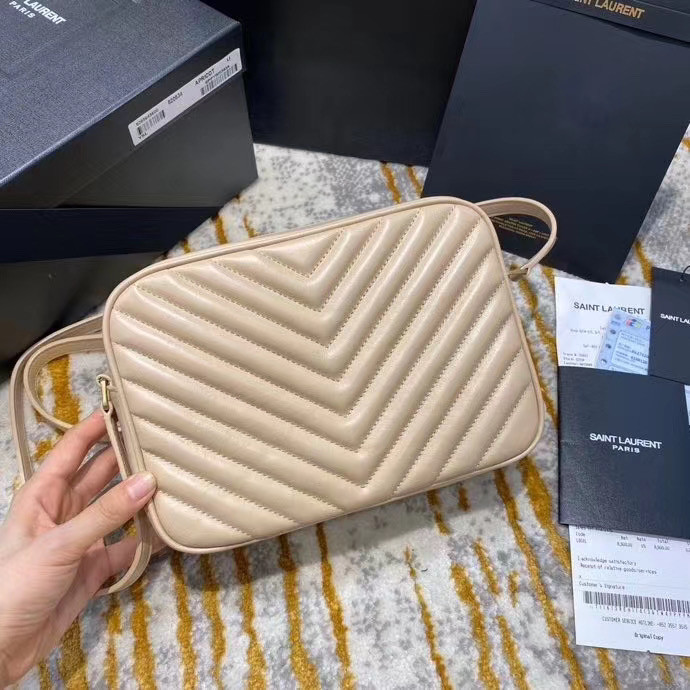 YSL LOU Camera bag in quilted leather