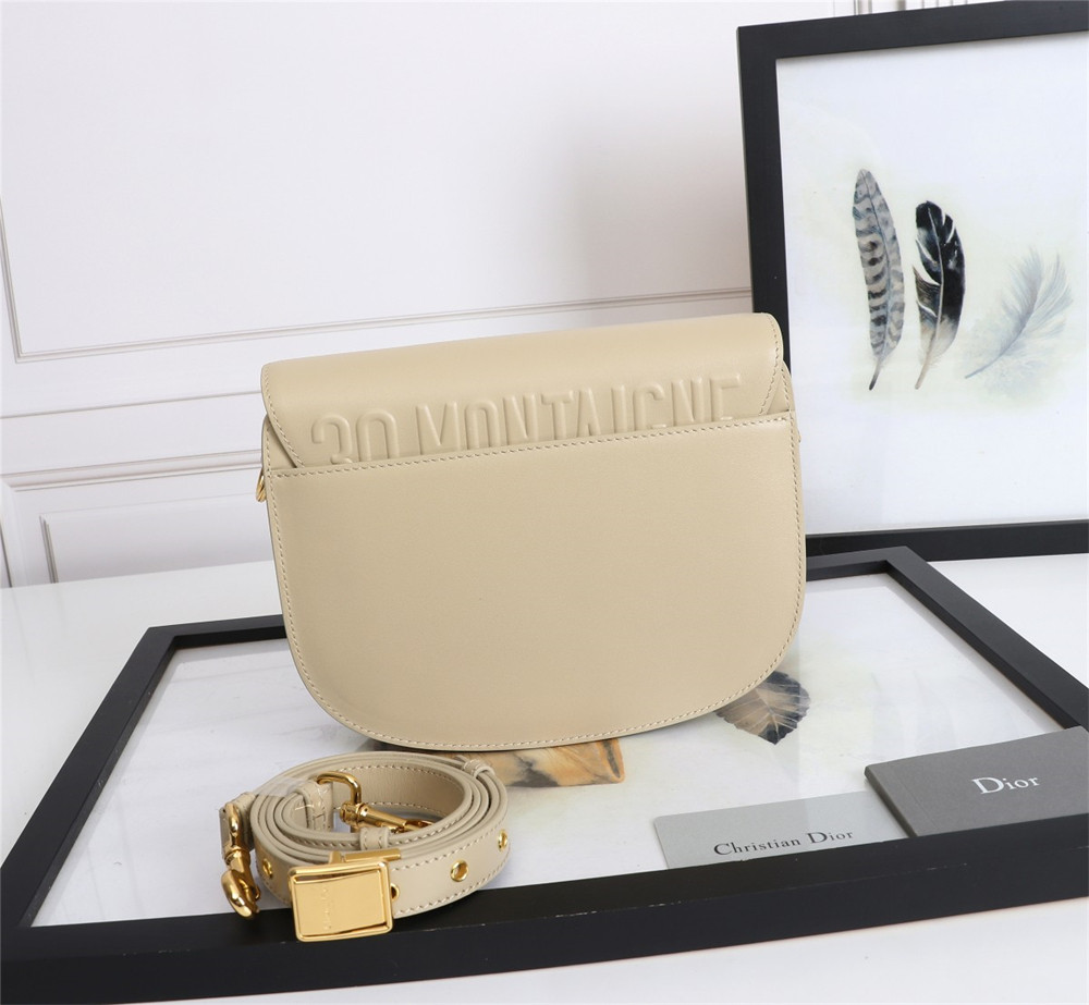 MEDIUM DIOR BOBBY BAG Beige Box Calfskin