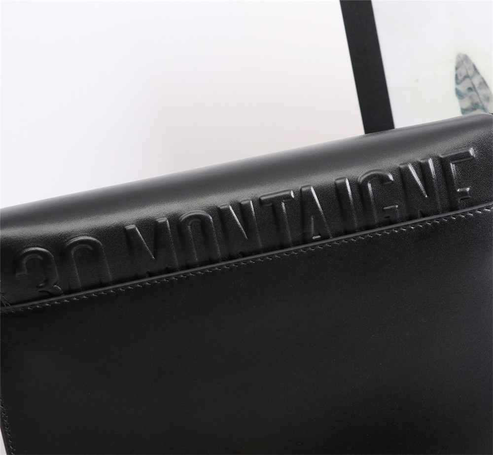 LARGE DIOR BOBBY BAG Black Box Calfskin