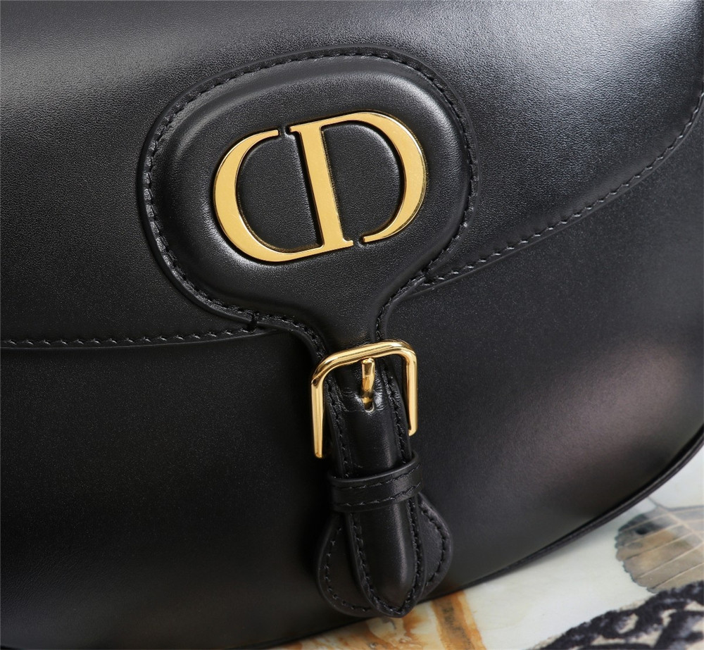 LARGE DIOR BOBBY BAG Black Box Calfskin