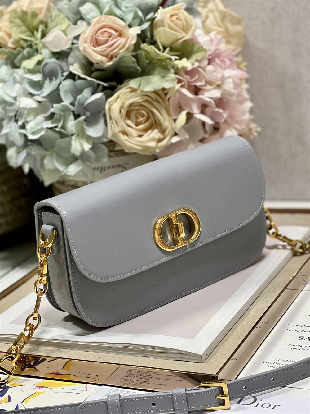 Dior 30 Montaigne Avenue Grey 22.5 x 12.5 x 6.5 cm