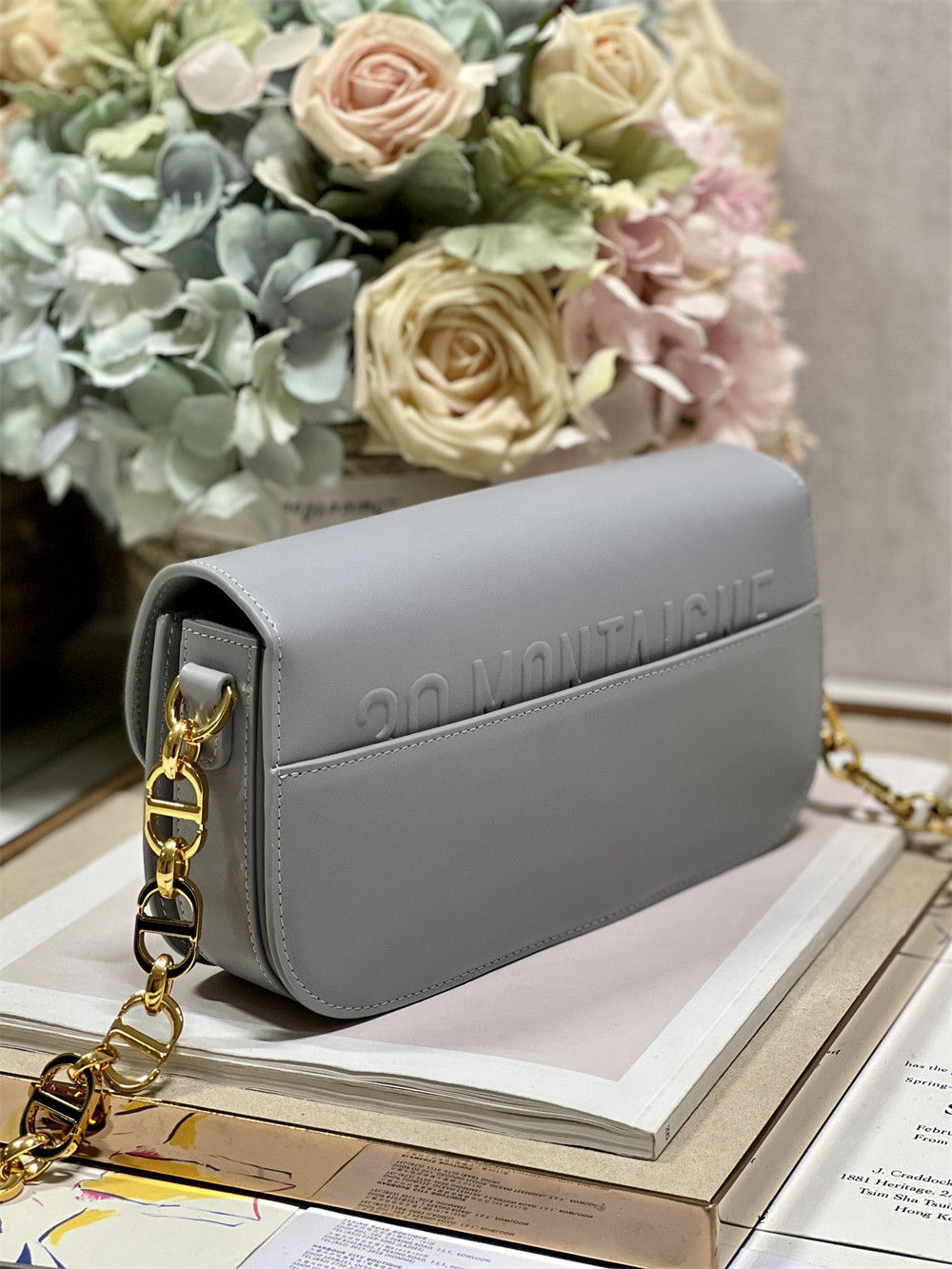 Dior 30 Montaigne Avenue Grey 22.5 x 12.5 x 6.5 cm