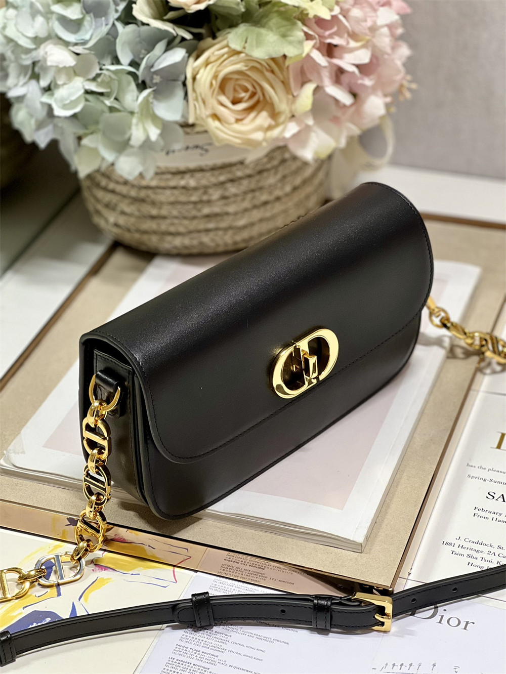 Dior 30 Montaigne Avenue Black 22.5 x 12.5 x 6.5 cm