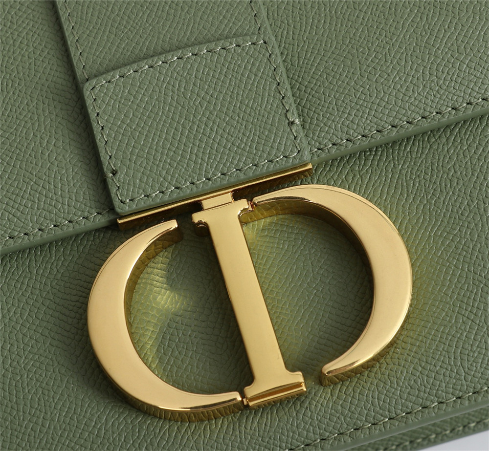 DIOR 30 MONTAIGNE CHAIN BAG Grained Green