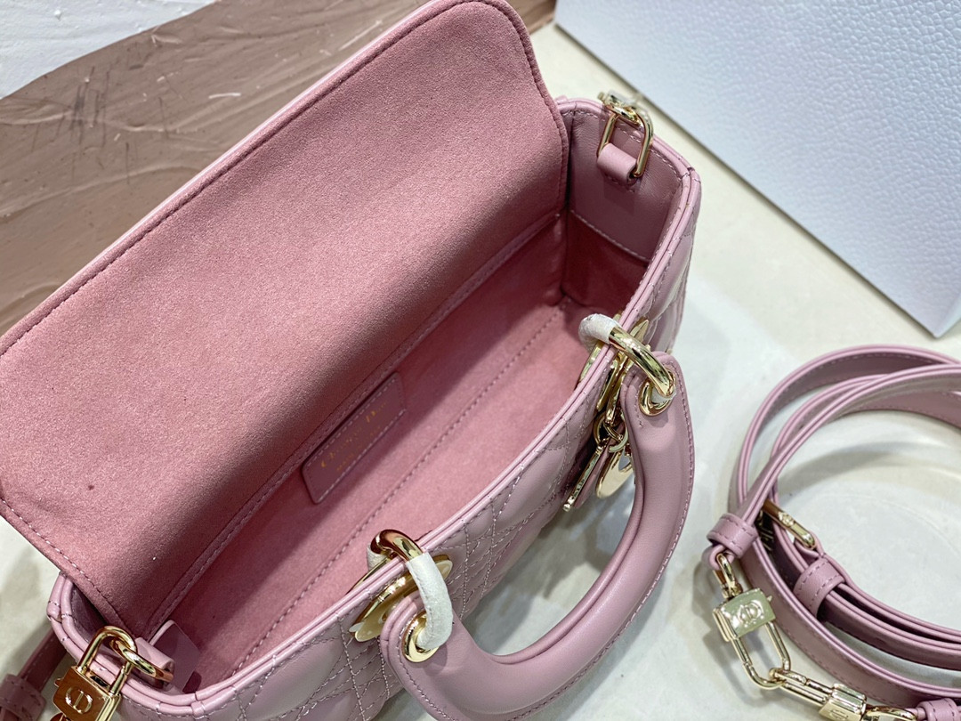 DIOR SMALL LADY D-JOY BAG Pink