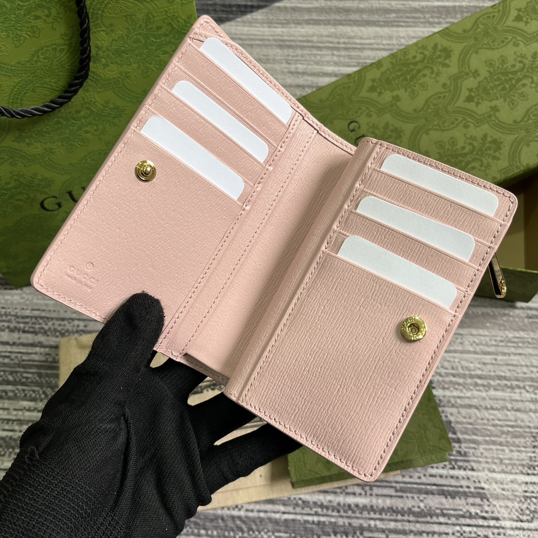 Gucci Script Zip-Around Wallet pink 14 x 18.5 x 3cm
