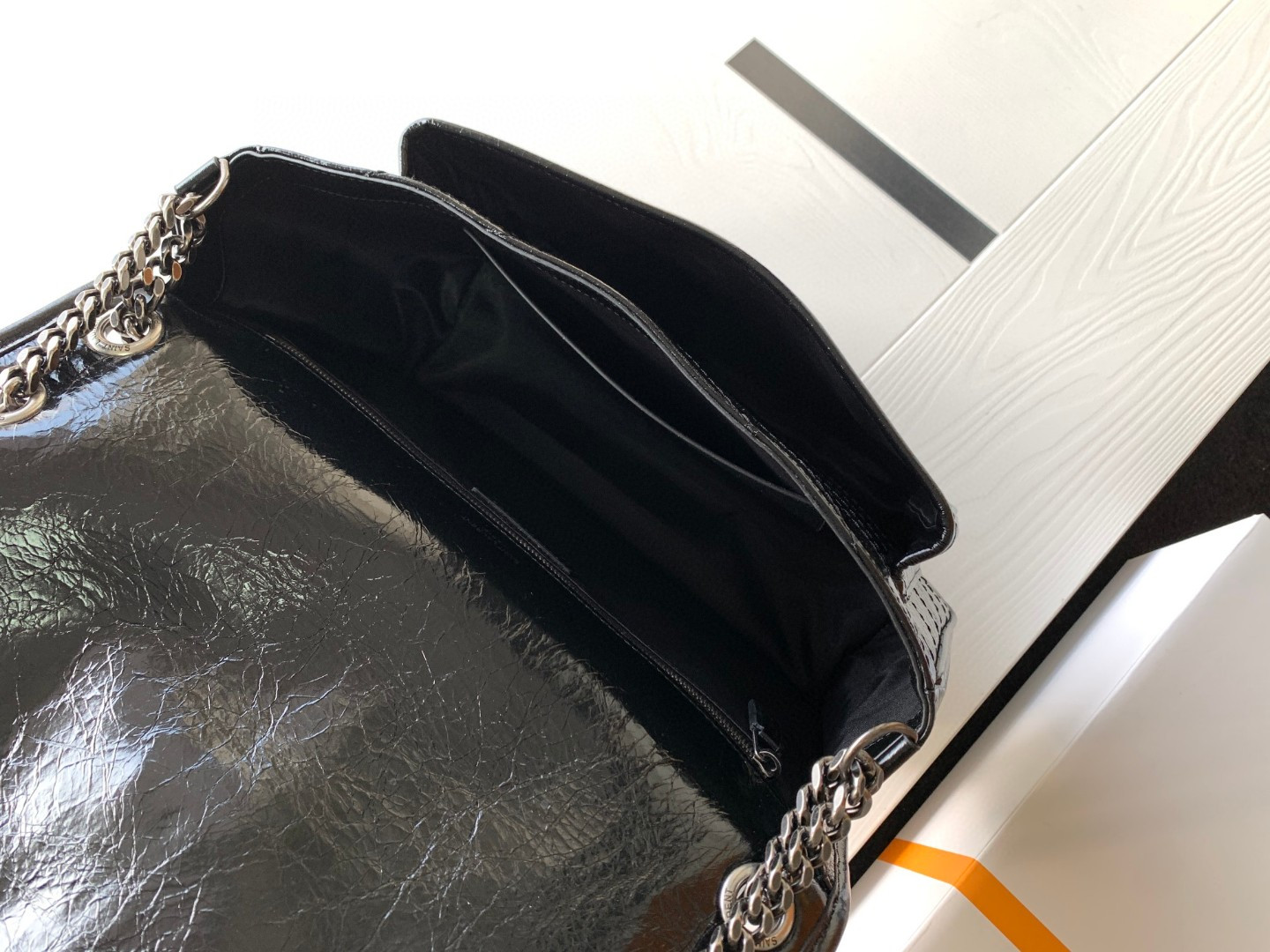 YSL NIKI LARGE IN VINTAGE LEATHER 12.5 X 9 X 3.5 INCHES