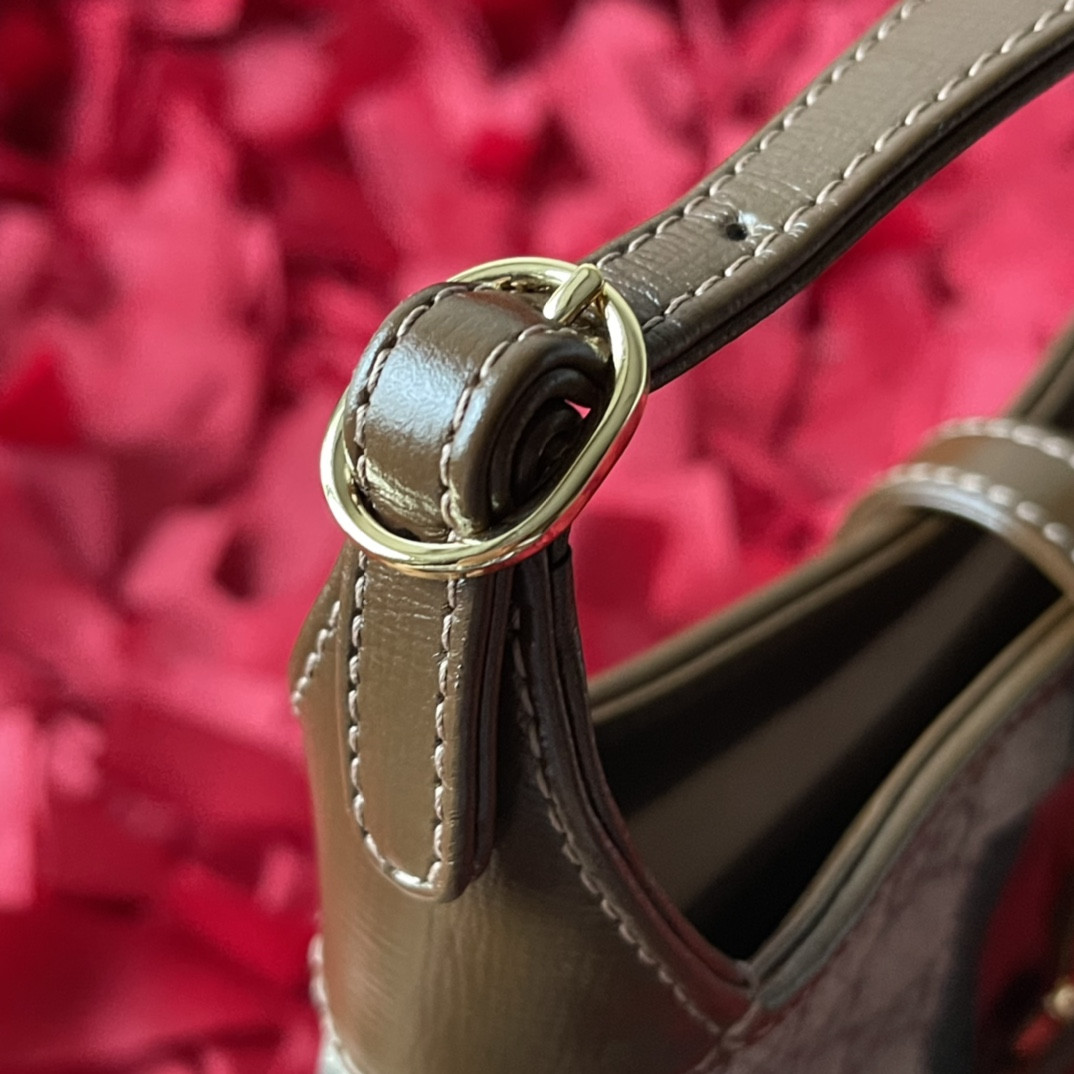 GUCCI JACKIE 1961 MINI SHOULDER BAG 7.5"W x 5.1"H x 1.2"D