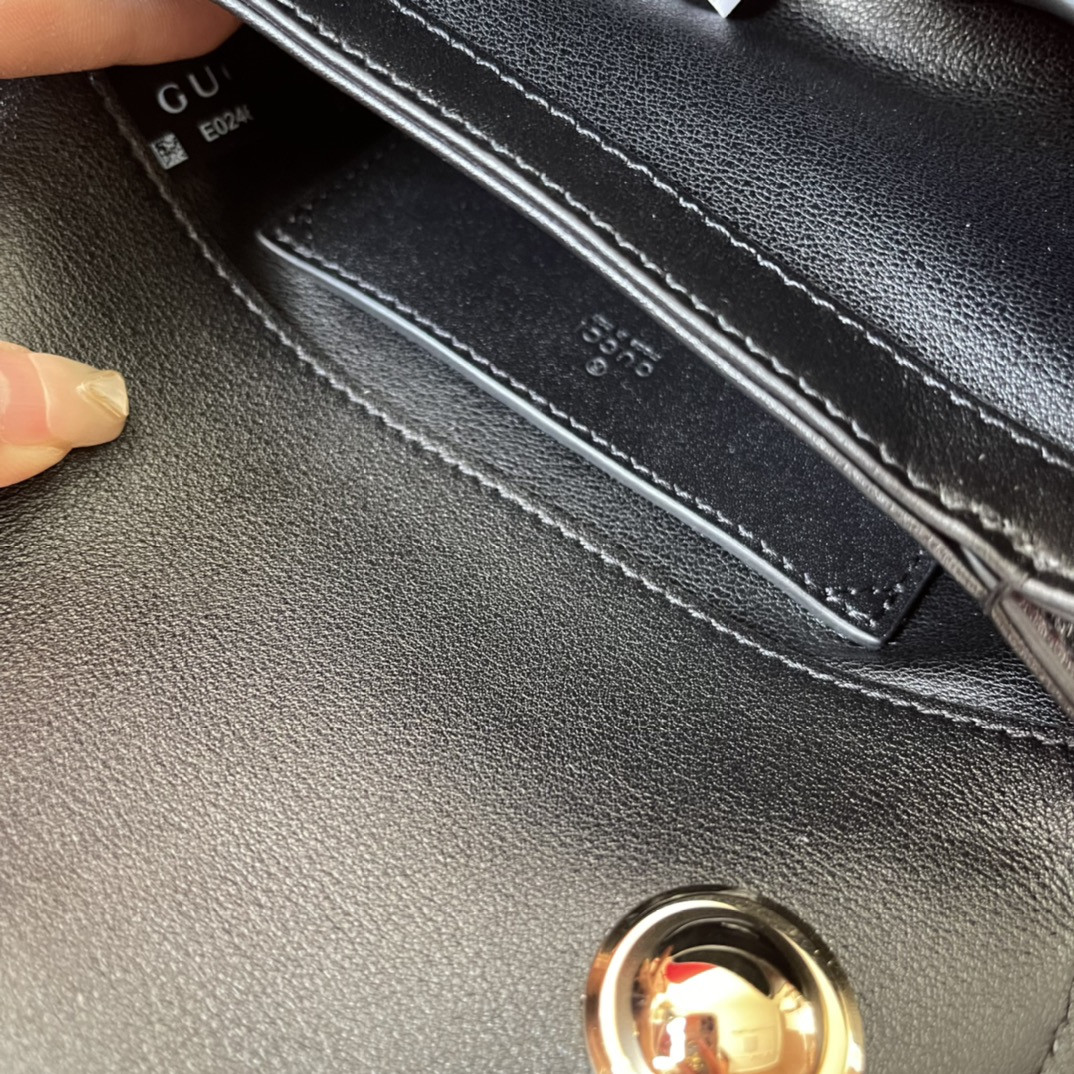 GUCCI BLONDIE MINI BAG BROWN 8.7"W x 5.1"H x 2.2"D