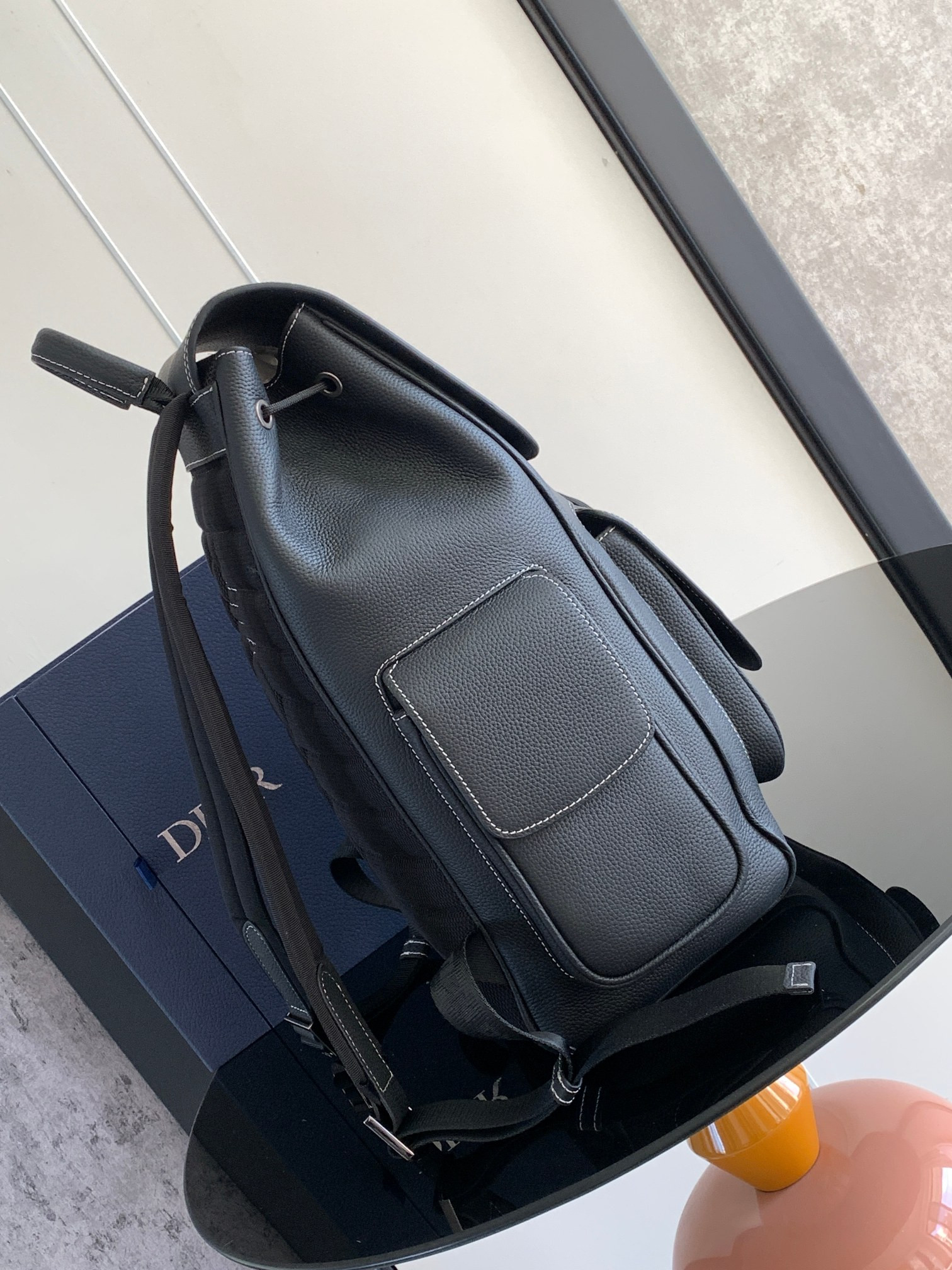 Dior Saddle Backpack 10.5 x 16 x 5.5 inches