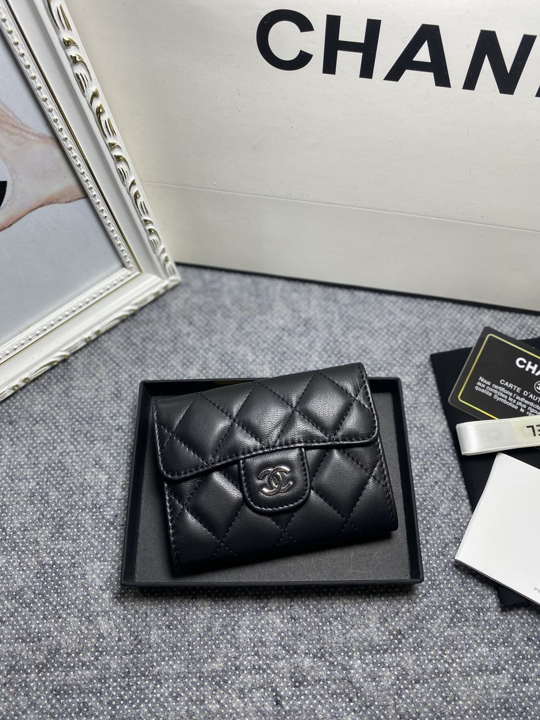 CHANEL FLAP WALLET 12 x 8.5cm