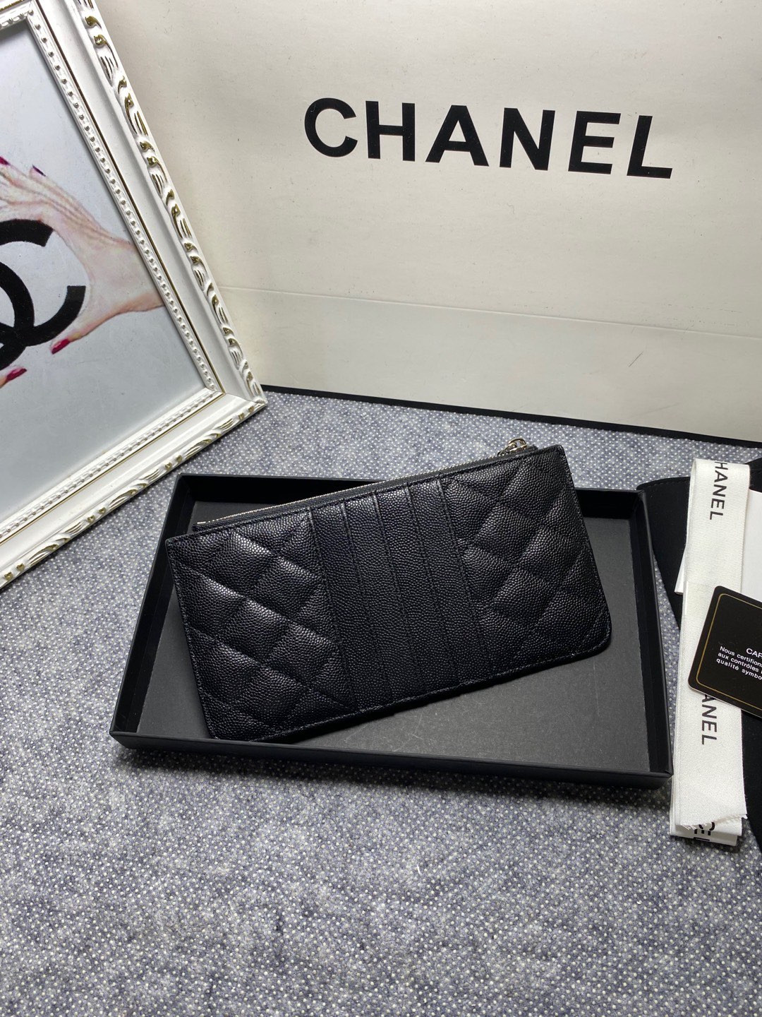 CHANEL LONG ZIPPED WALLET 19-11cm