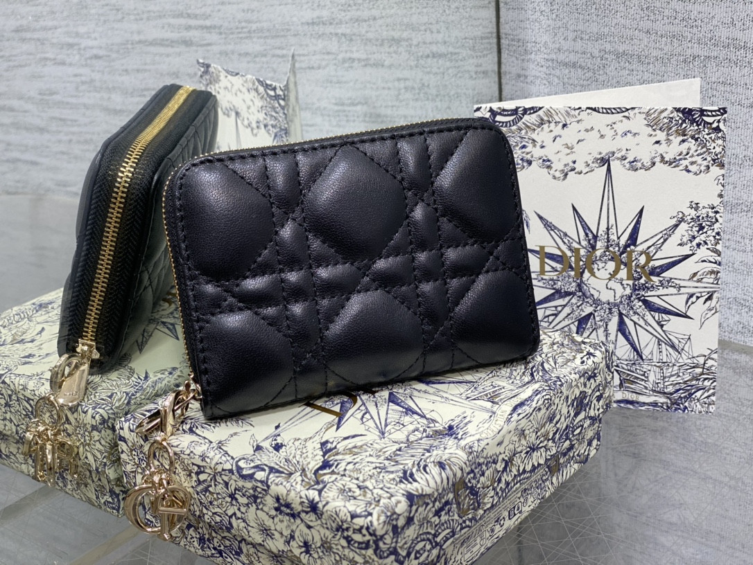 Lady Dior Voyageur Small Coin Purse CARD HOLDER