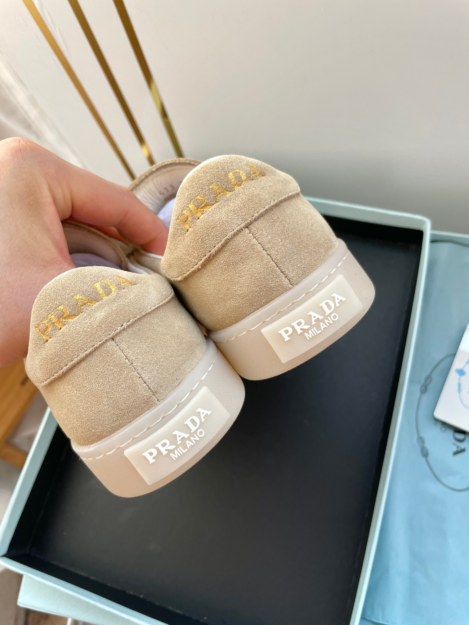 UA Prada Downtown nappa leather sneakers