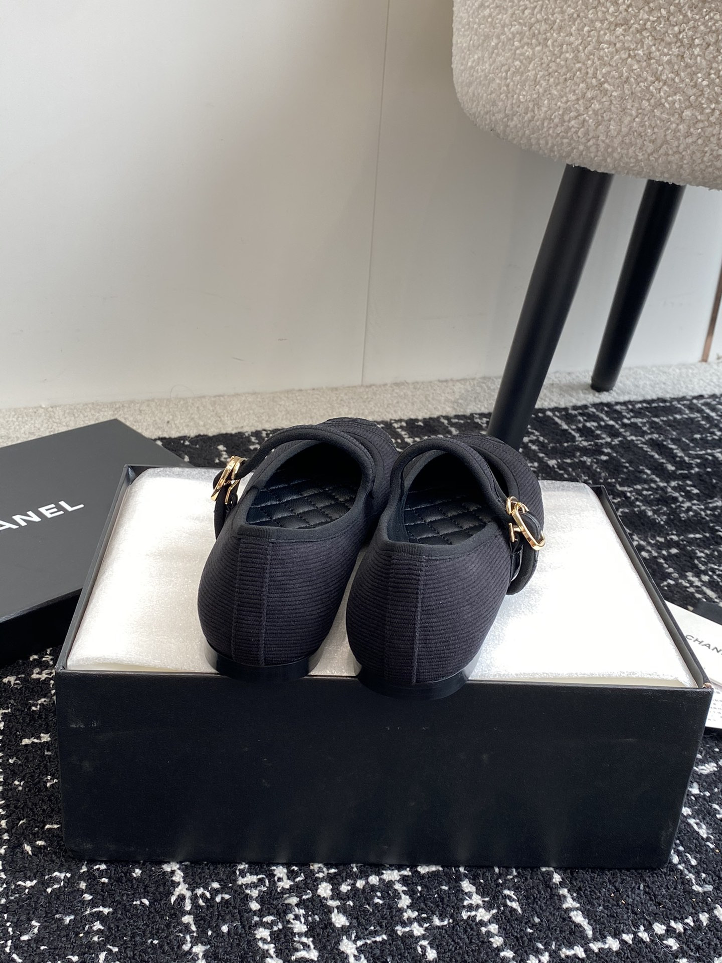 UA CHANEL MARY JANES  Cotton & Silk