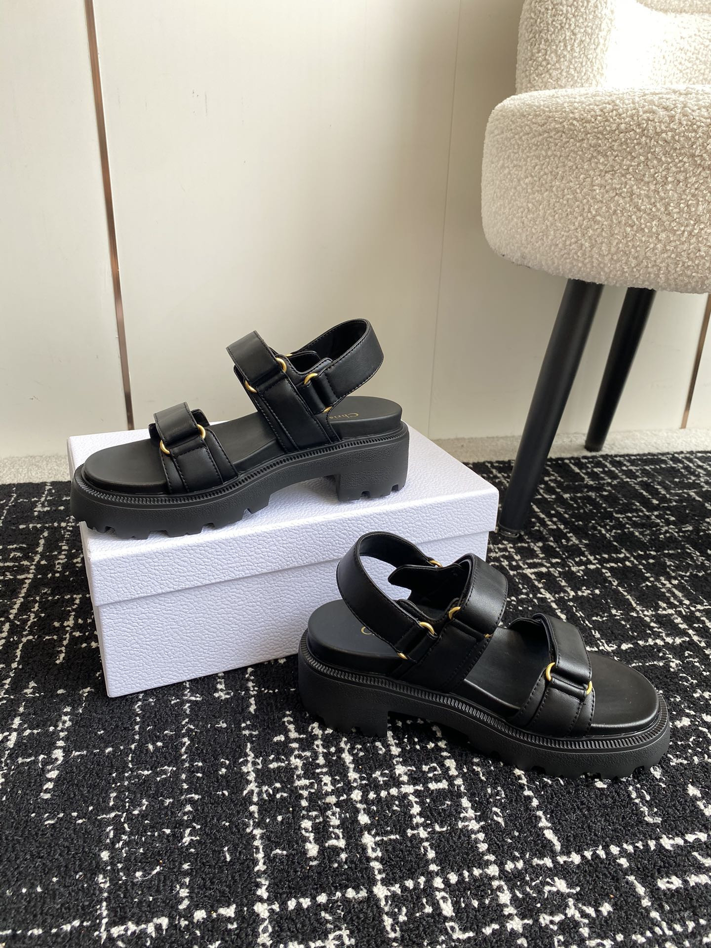 UA Dioract Platform Sandal Black