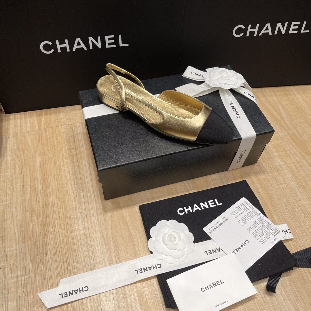 UA CHANEL SLINGBACKS FLAT