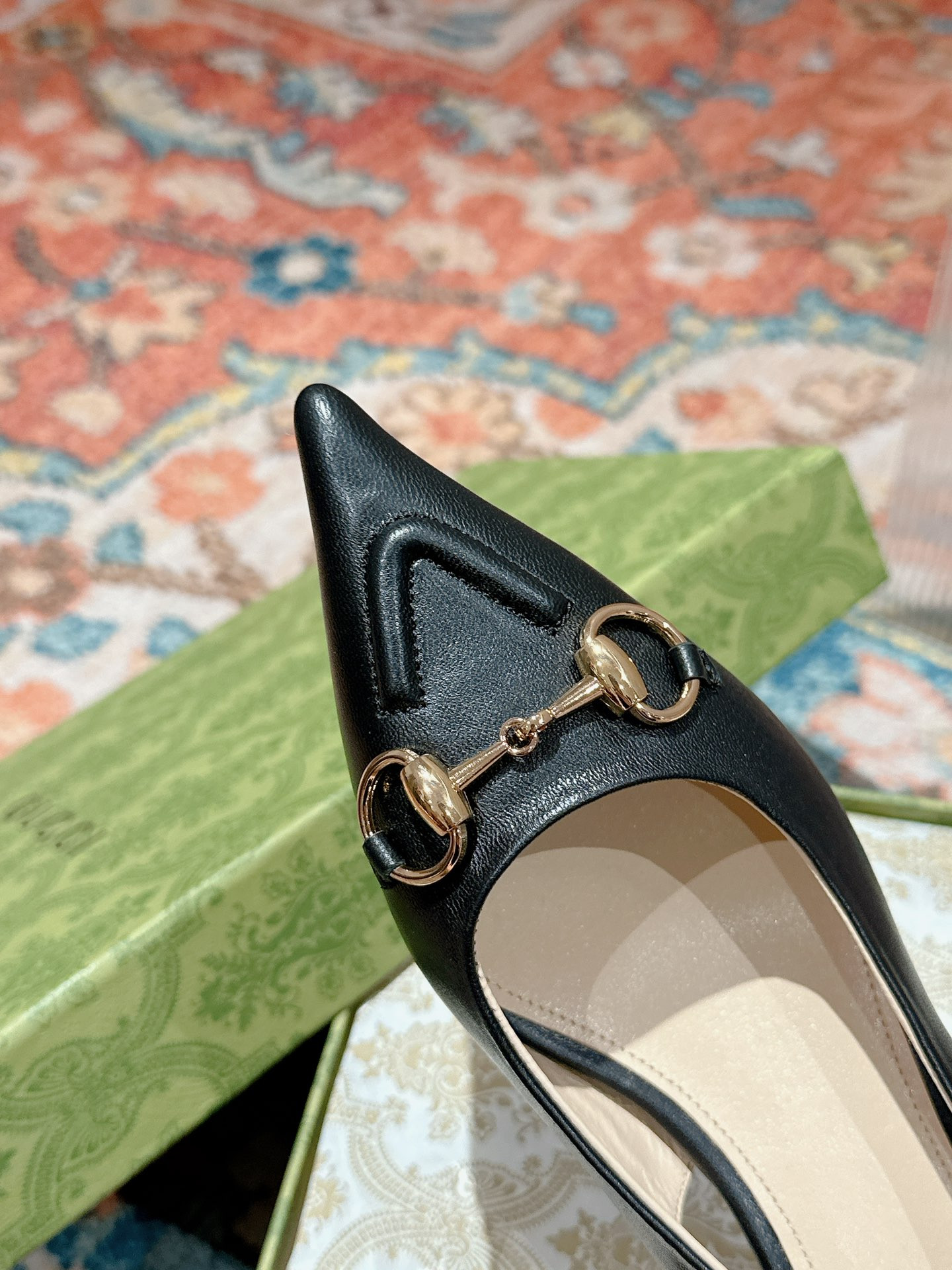 UA GUCCI HORSEBIT SLINGBACK PUMP LOW HEEL