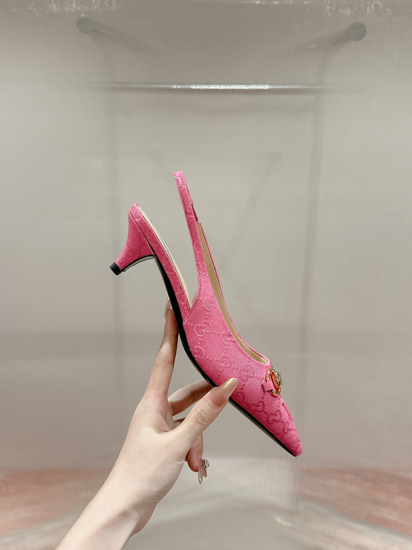 UA GUCCI HORSEBIT SLINGBACK PUMP LOW HEEL