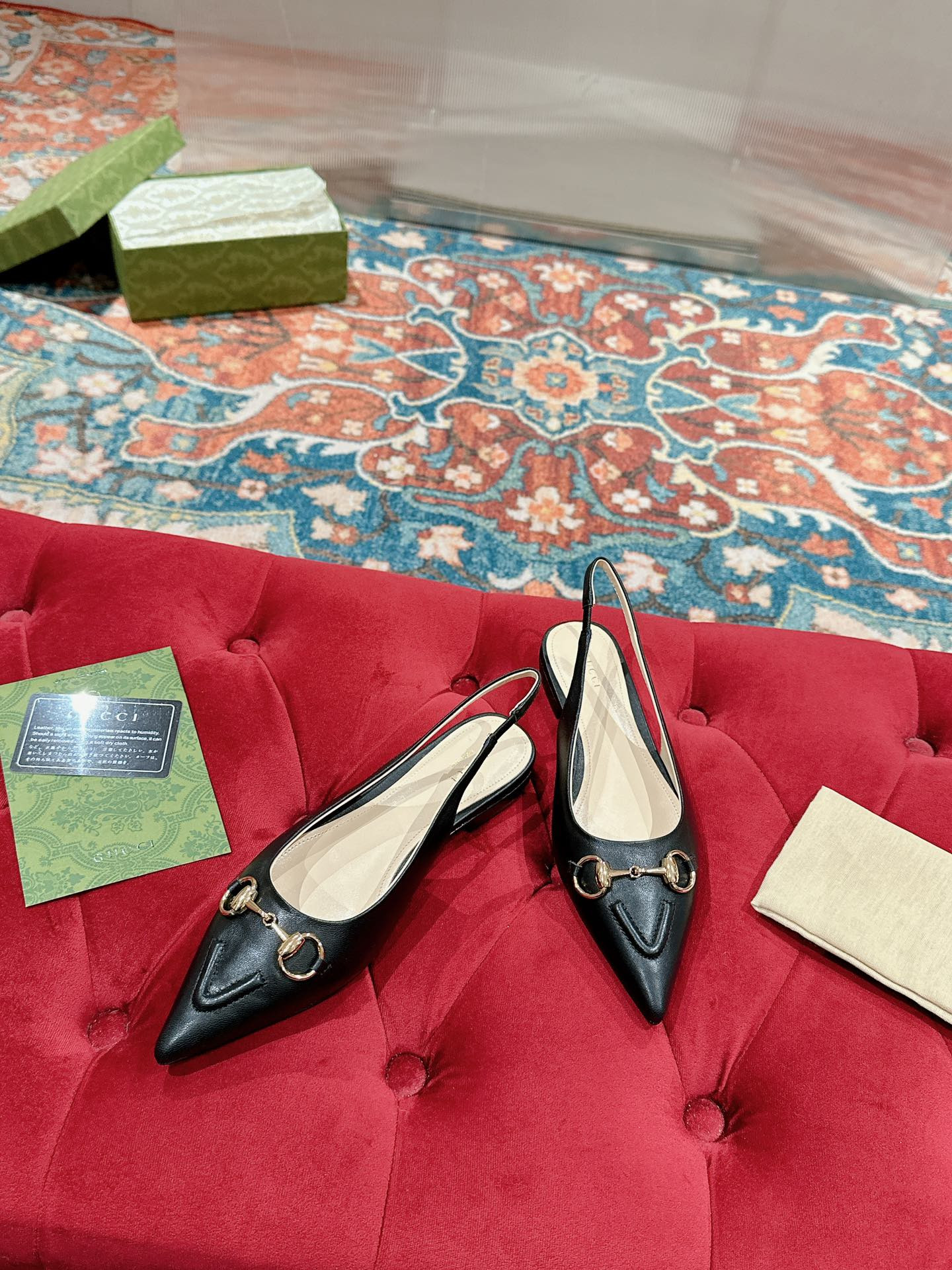 UA GUCCI HORSEBIT SLINGBACK FLAT