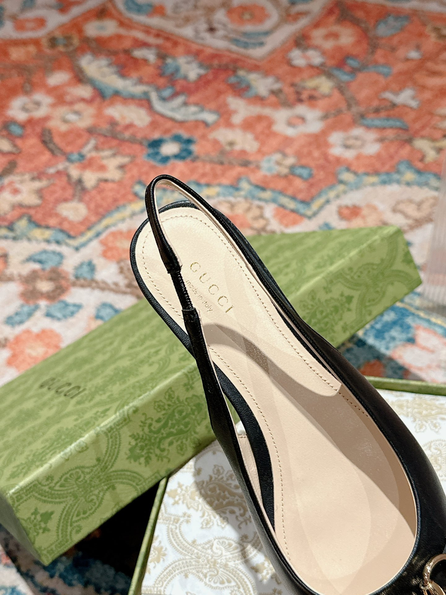 UA GUCCI HORSEBIT SLINGBACK FLAT