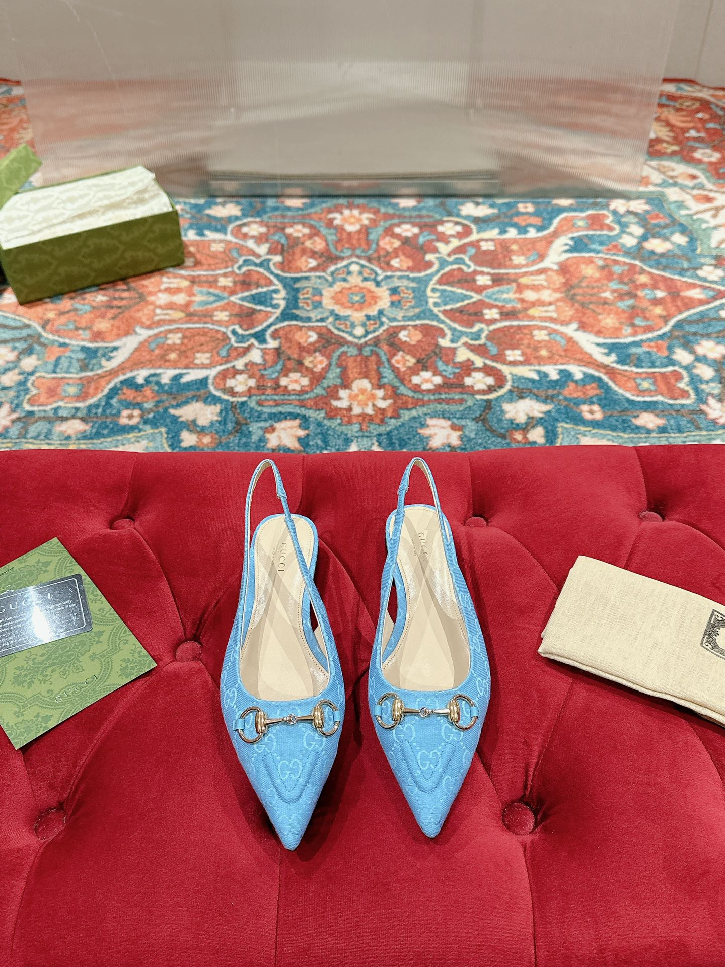 UA GUCCI HORSEBIT SLINGBACK FLAT