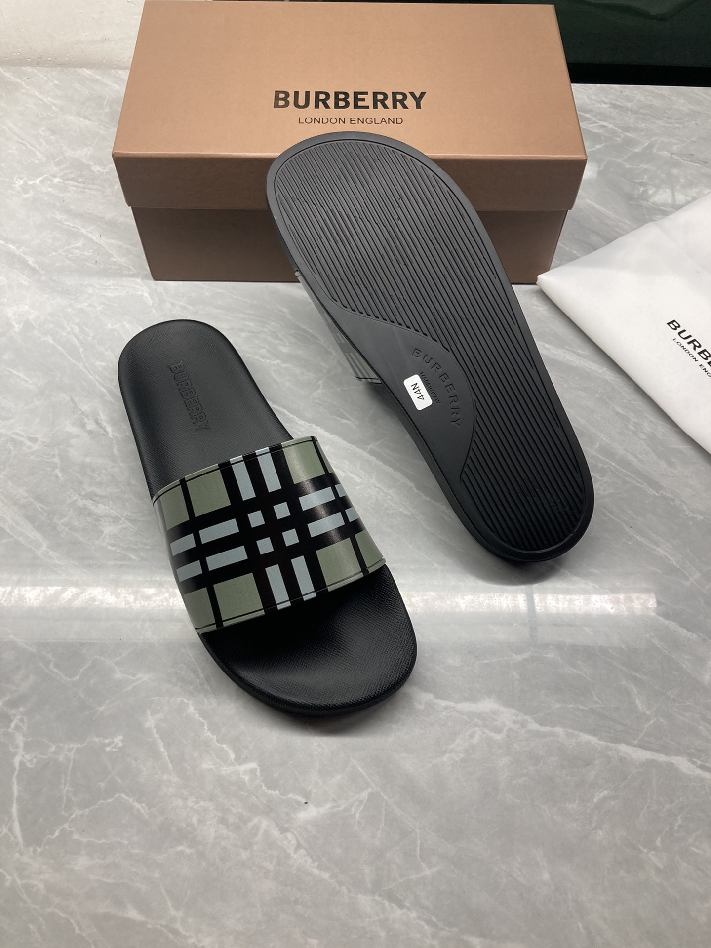 Burberry Check Slides