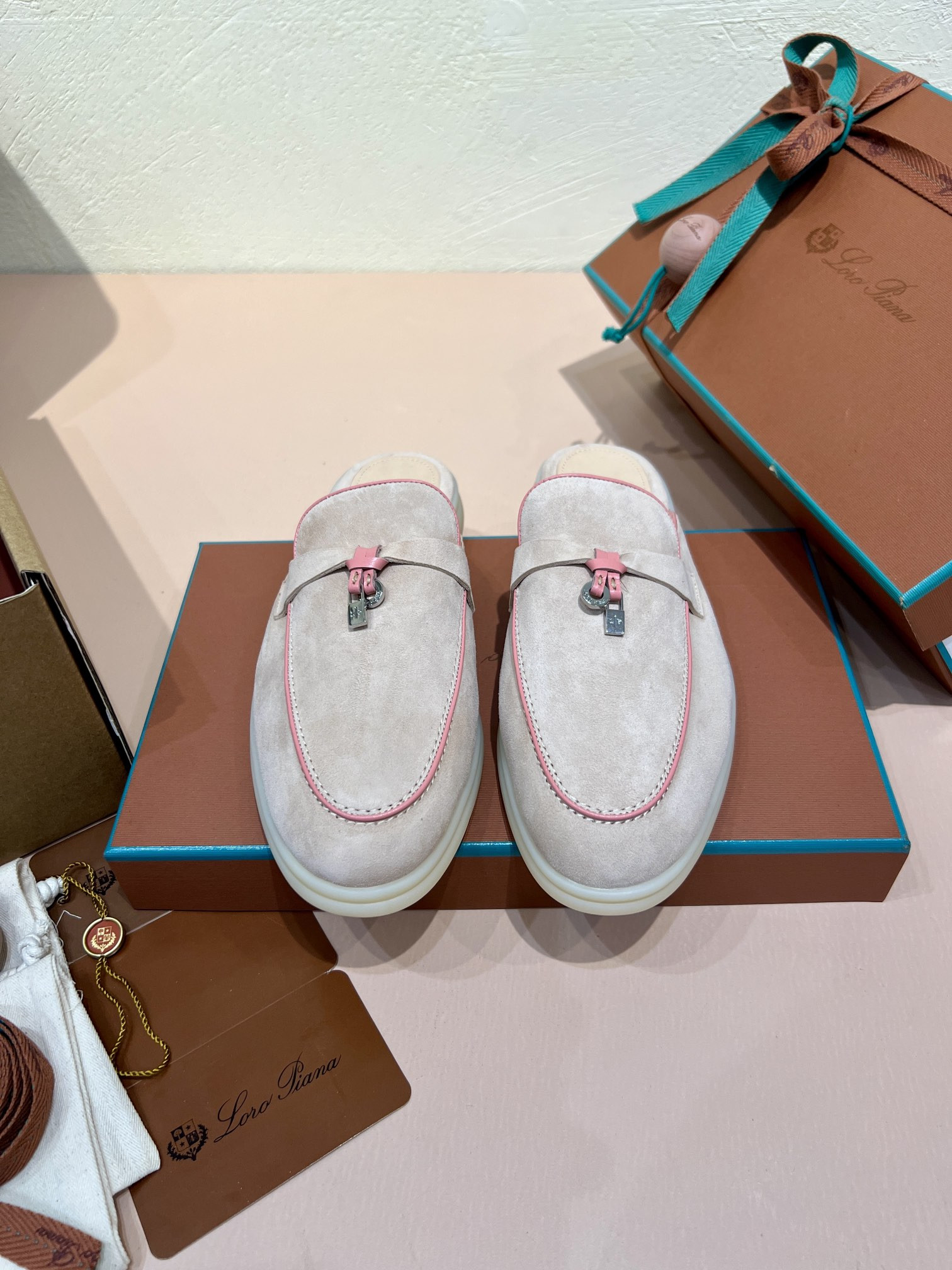 UA Loro Piana Babouche Charms Walk Loafers