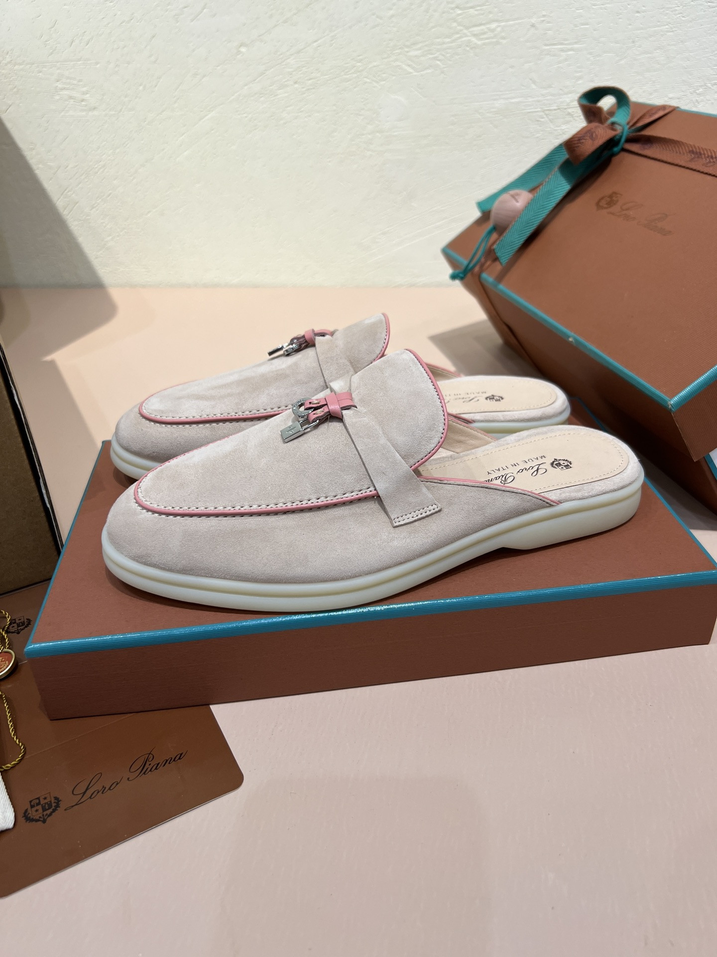 UA Loro Piana Babouche Charms Walk Loafers